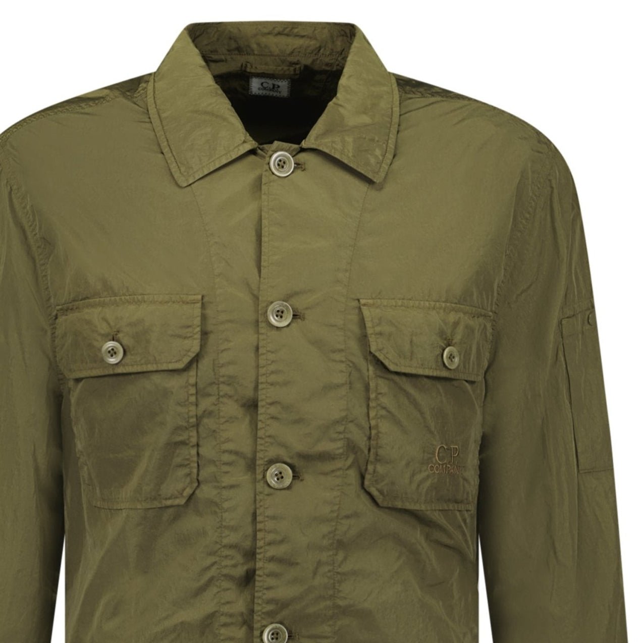 C.P. Company Chrome-R Button-Up Jacket Khaki
