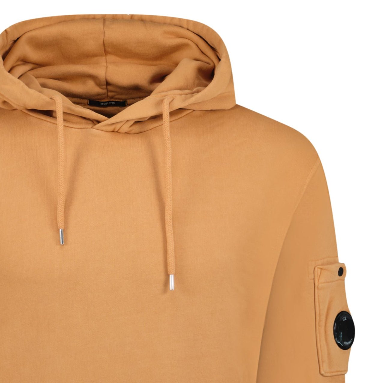 CP Company Lens Diagonal Raised Hooded Fleece Apricot