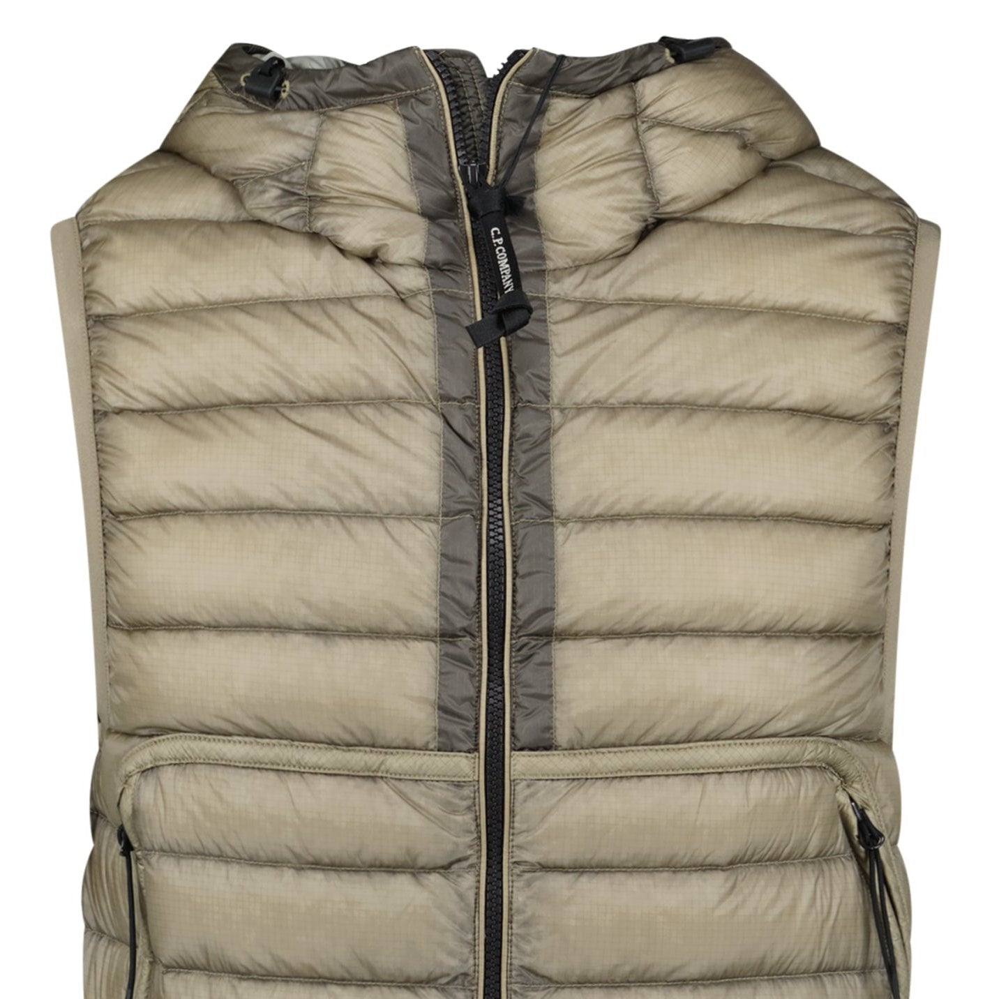CP Company D.D. Shell Down Goggle Gilet Vintage Khaki