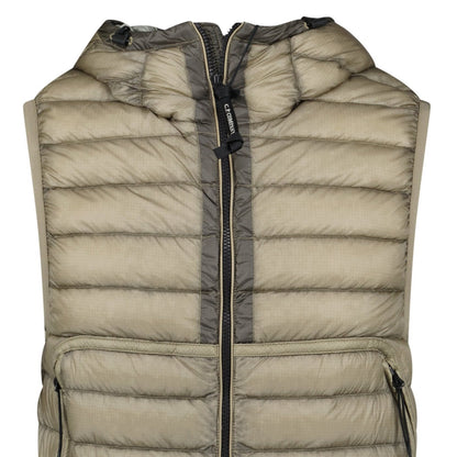 CP Company D.D. Shell Down Goggle Gilet Vintage Khaki