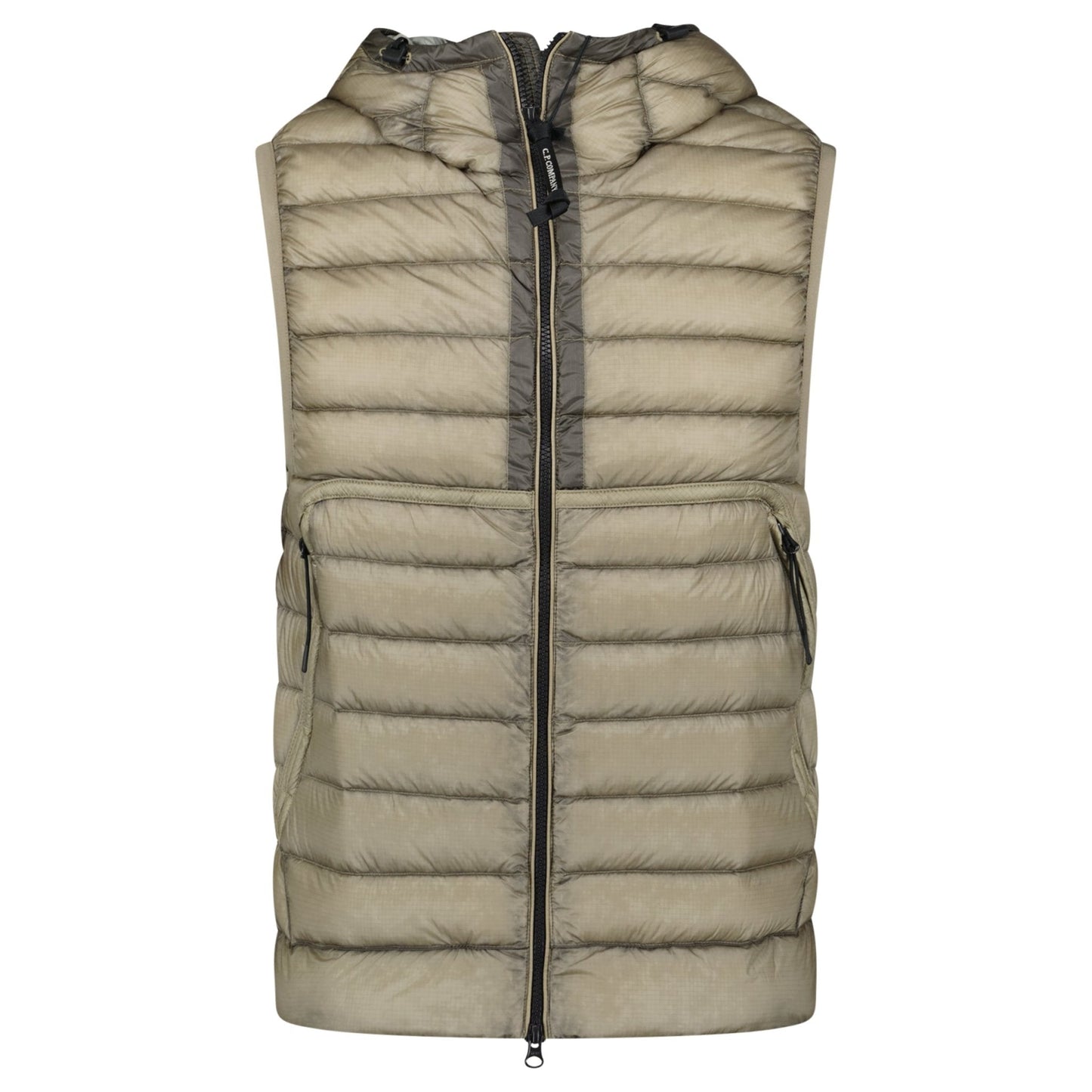 CP Company D.D. Shell Down Goggle Gilet Vintage Khaki