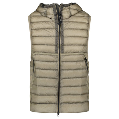 CP Company D.D. Shell Down Goggle Gilet Vintage Khaki