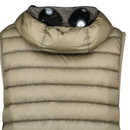 CP Company D.D. Shell Down Goggle Gilet Vintage Khaki