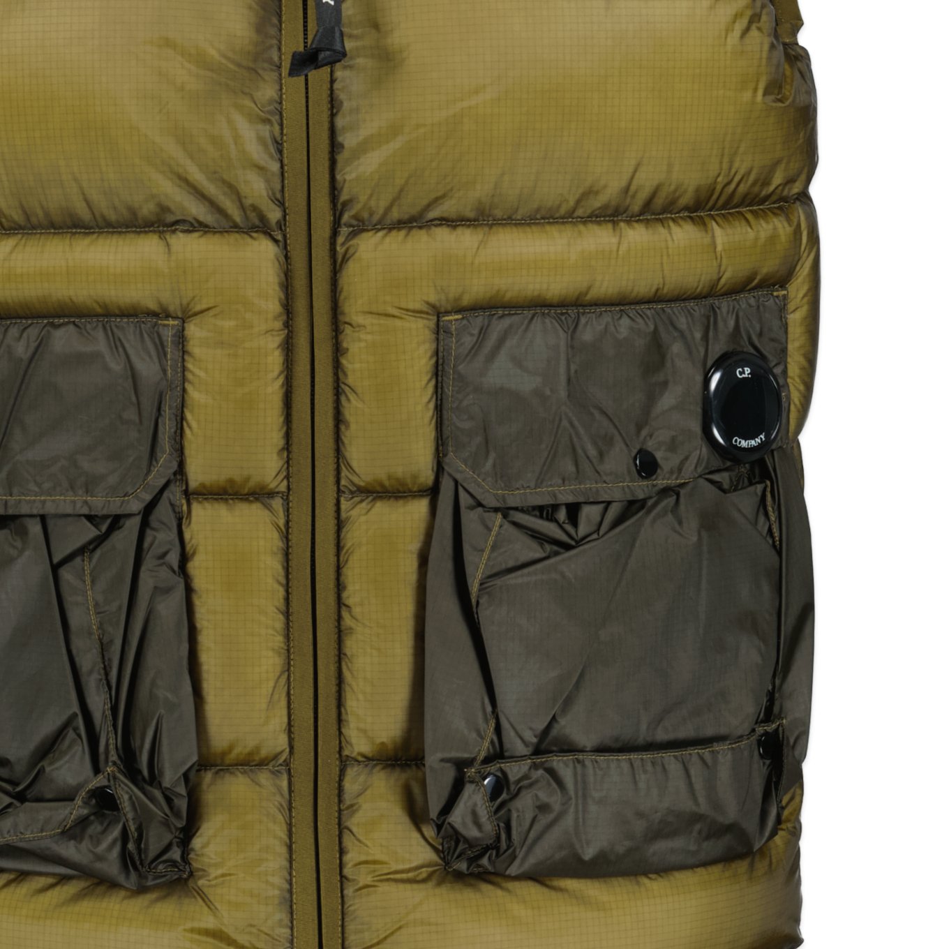 CP Company D.D. Shell Padded Down Gilet Brown