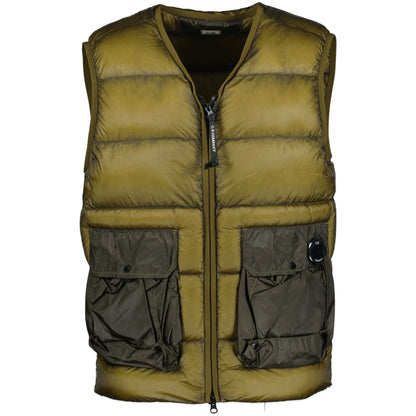CP Company D.D. Shell Padded Down Gilet Brown