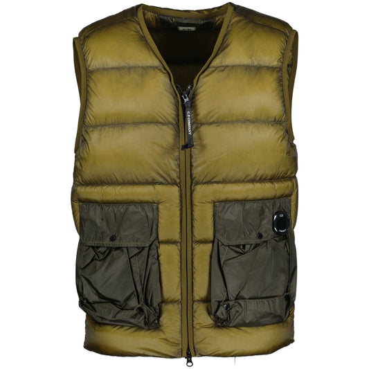 CP Company D.D. Shell Padded Down Gilet Brown