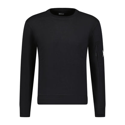 CP Company Diagonal Raised Arm Lens Sweatshirt Black