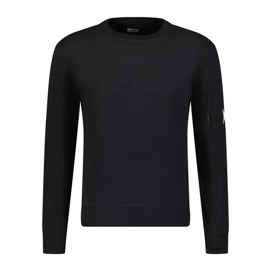 CP Company Diagonal Raised Arm Lens Sweatshirt Black