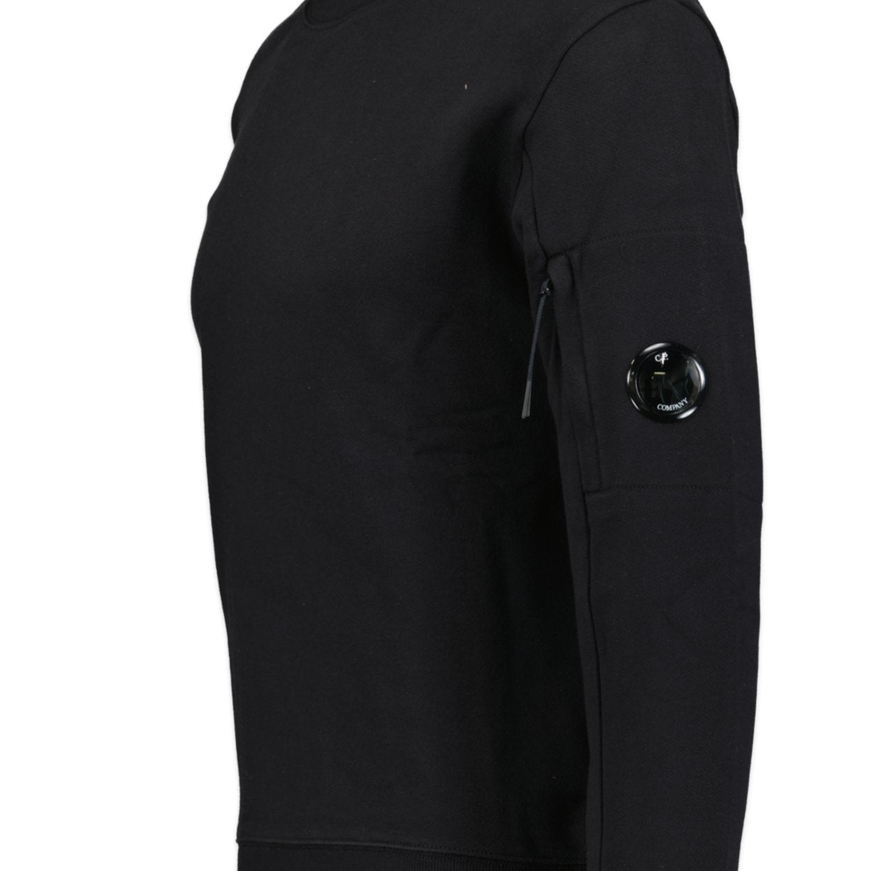 CP Company Diagonal Raised Arm Lens Sweatshirt Black