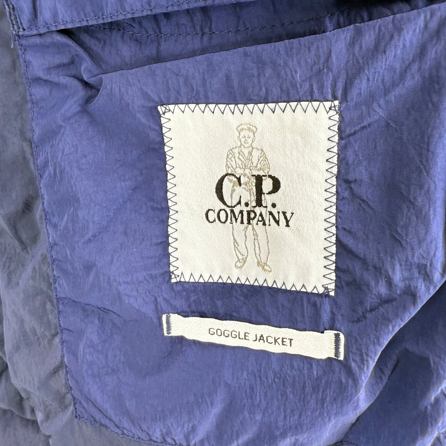 CP Company Eco-Chrome R Goggle Jacket Estate Blue