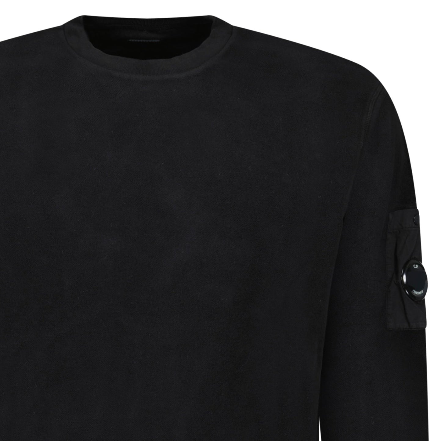 CP Company Emerized Diagonal Sweatshirt in Black