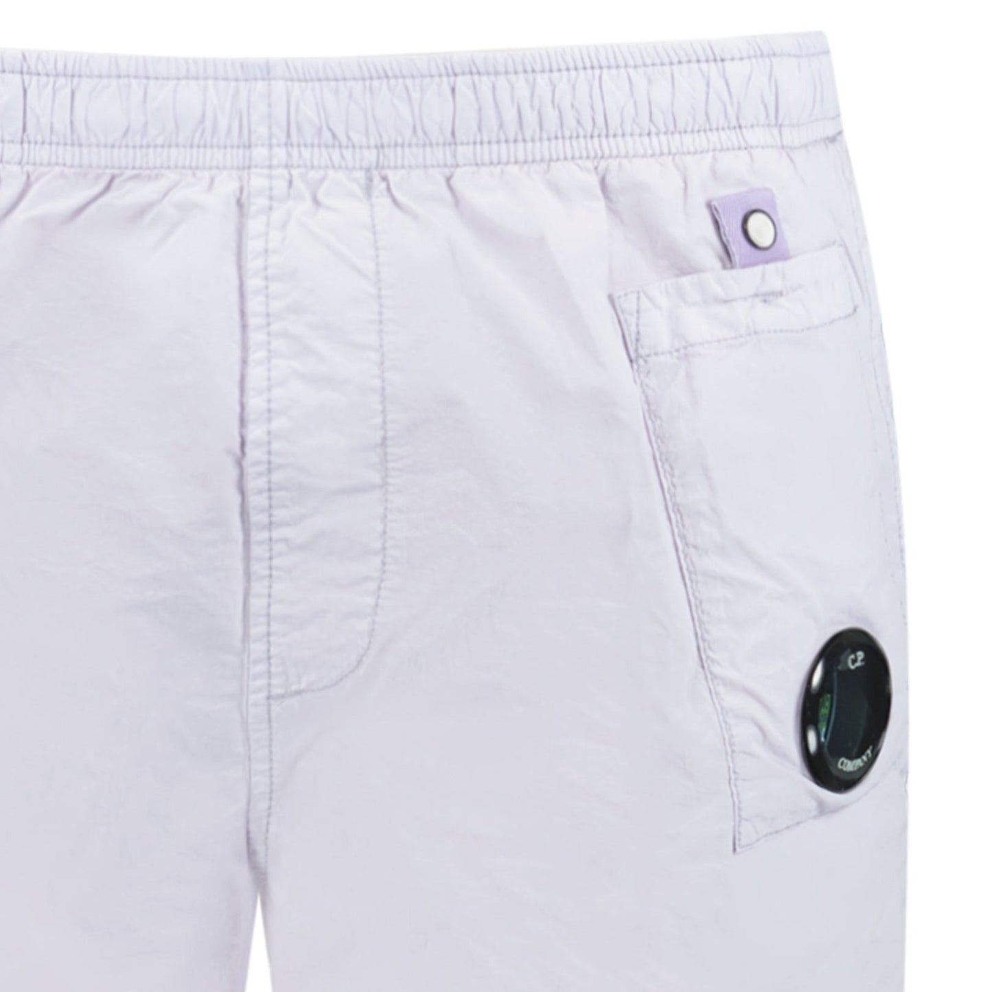 CP Company Flatt Nylon Lens-Detail Swim Shorts Lilac