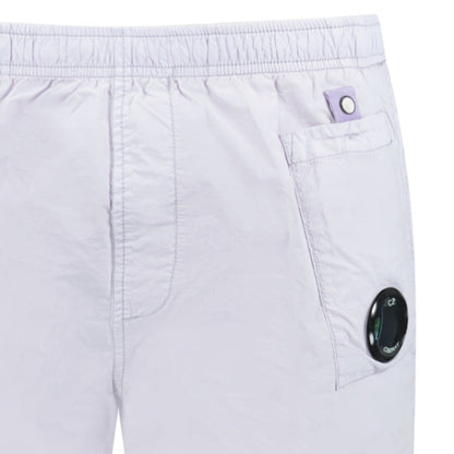 CP Company Flatt Nylon Lens-Detail Swim Shorts Lilac