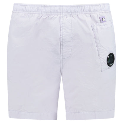 CP Company Flatt Nylon Lens-Detail Swim Shorts Lilac