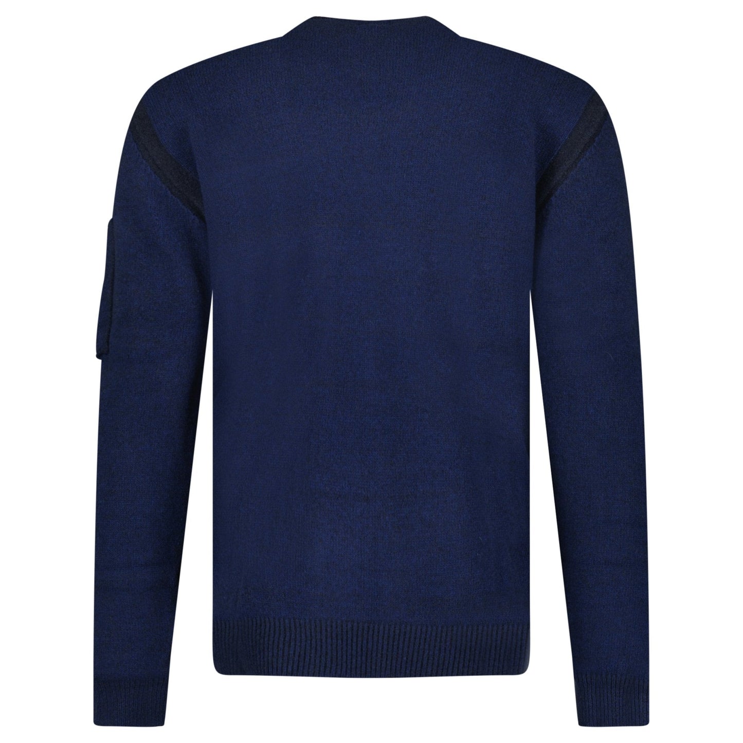 CP Company Fleece Knit Crewneck Vanisé Lens Knit Jumper Estate Blue