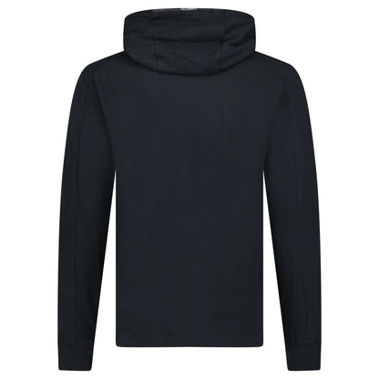 CP Company Hooded Lens Light Fleece Sweatshirt Black