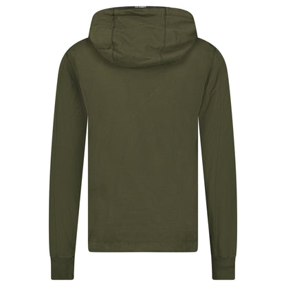 CP Company Hooded Lens Light Fleece Sweatshirt Khaki