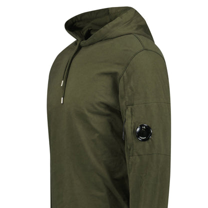 CP Company Hooded Lens Light Fleece Sweatshirt Khaki