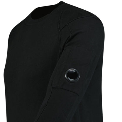 CP Company Knitted Cotton Lens Sweatshirt Black