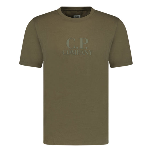 CP Company Large Logo T-Shirt Military Green