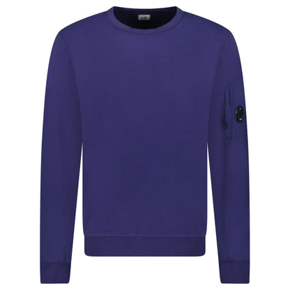 CP Company Lens Light Fleece Sweatshirt Medval Blue