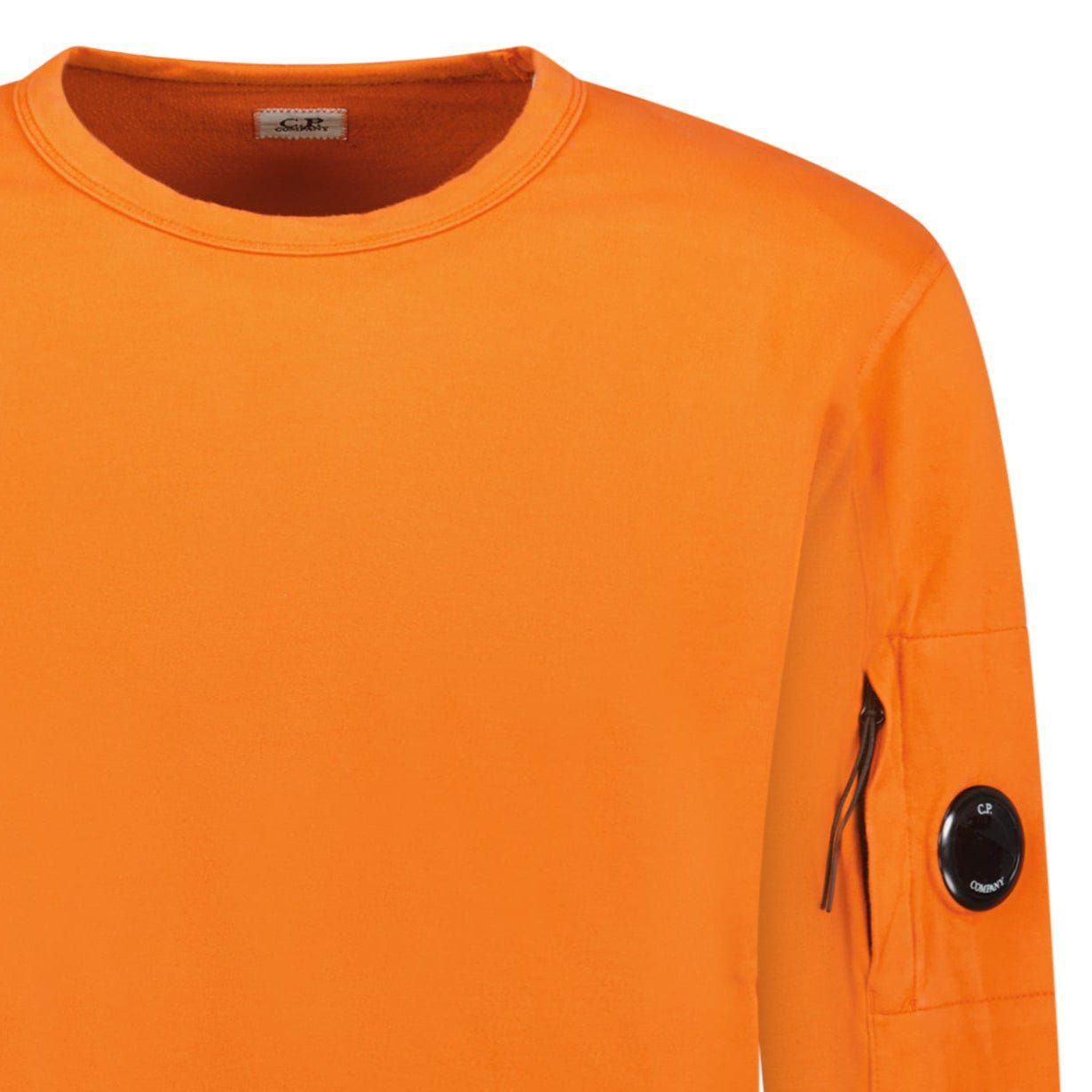 CP Company Lens Light Fleece Sweatshirt Orange