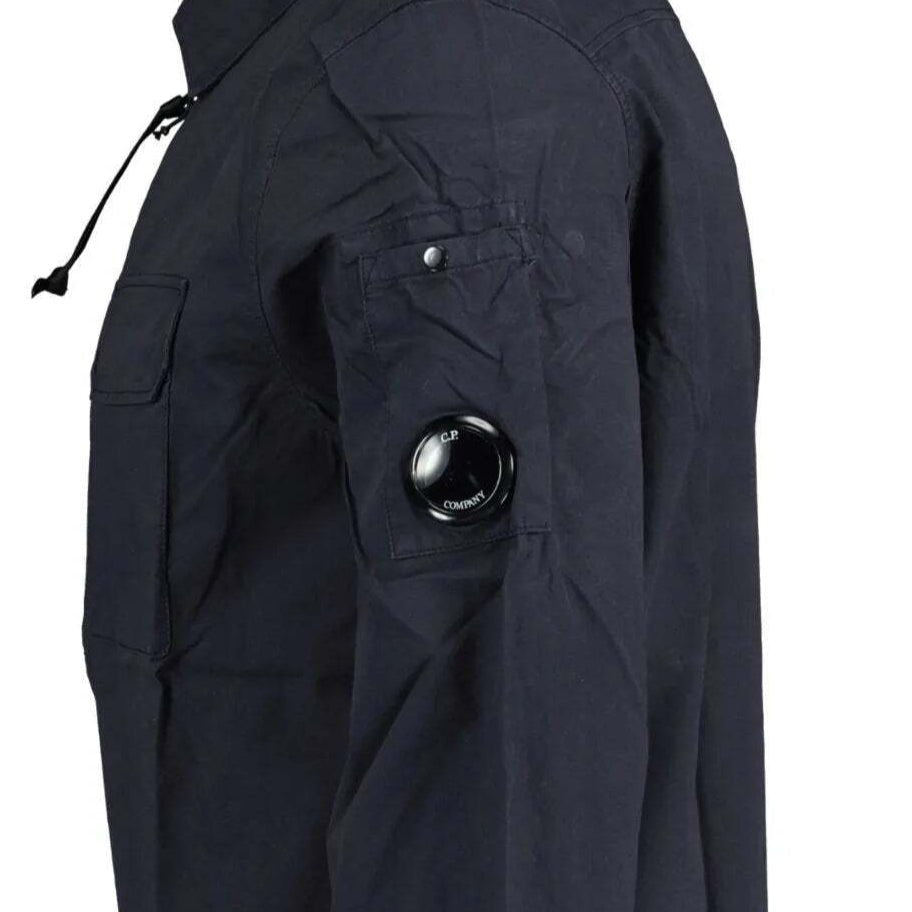 CP Company Lens Zip-Up Overshirt Navy