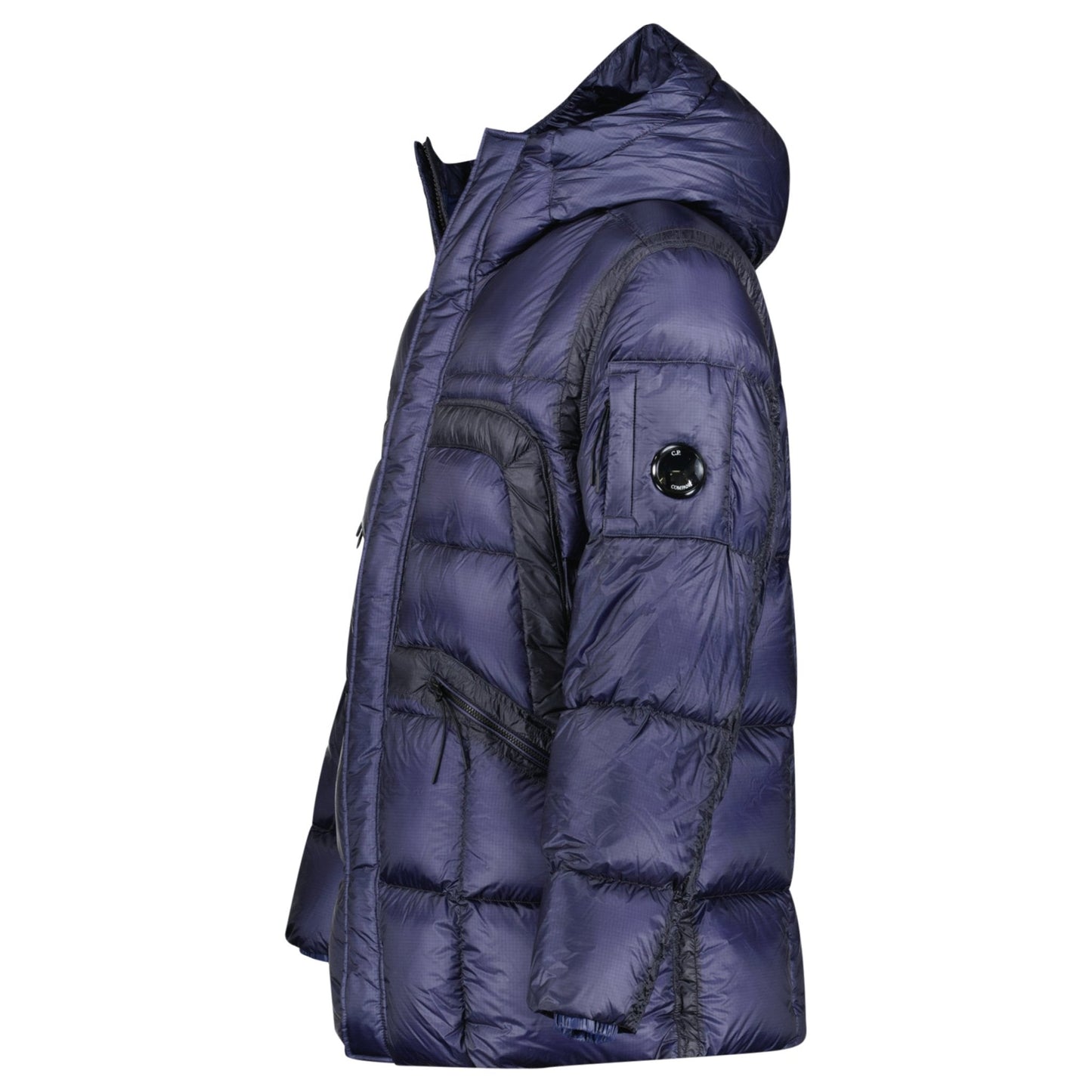 CP Company Long D.D. Shell Lens Down Jacket Estate Blue
