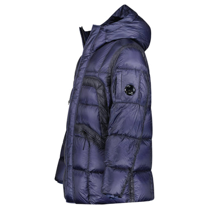 CP Company Long D.D. Shell Lens Down Jacket Estate Blue