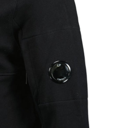 CP Company Micro Lens Diagonal Raised Hoodie Black