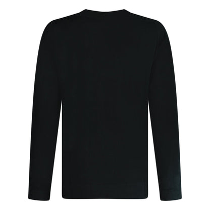 CP Company Sea Island Knitted Lens Sweatshirt Black