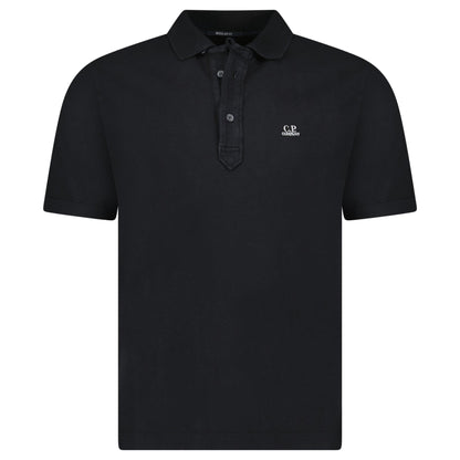 CP Company Short Sleeve Jersey 1020 Polo-Shirt Black