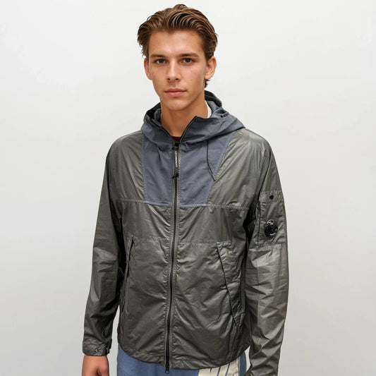 C.P. Company Smoked Pearl CS II Mixed Hooded Lens Jacket