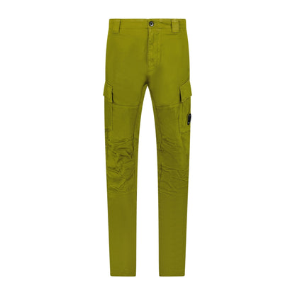 CP Company Stretch Sateen Cargo Pants Green