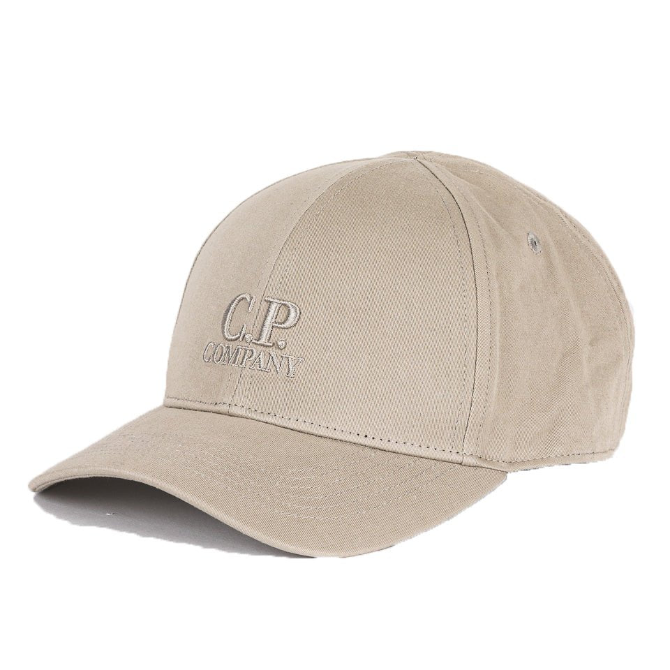 C.P. Company Vintage Khaki Gabardine Logo Cap