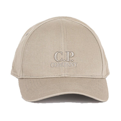 C.P. Company Vintage Khaki Gabardine Logo Cap