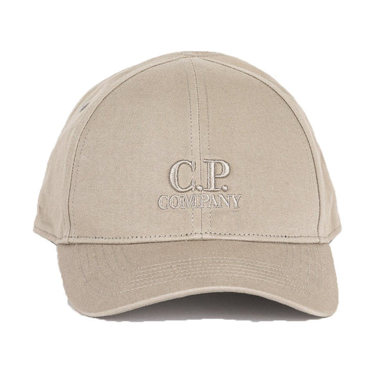 C.P. Company Vintage Khaki Gabardine Logo Cap