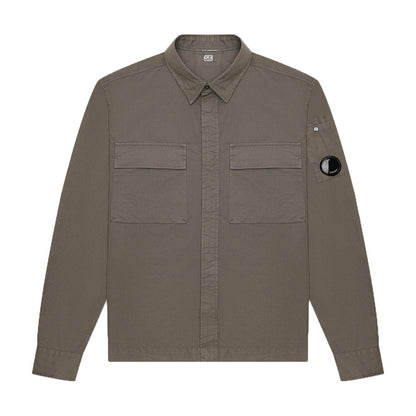 CP Company Gabardine Lens Shirt in Grey