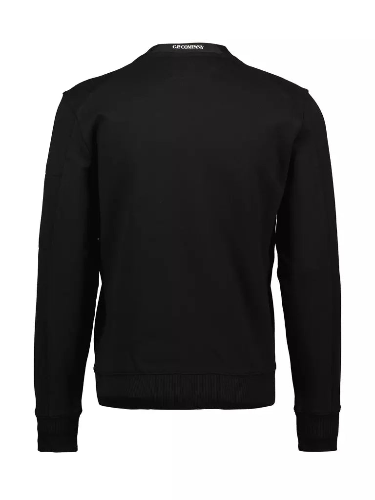 Cp Company Diagonal Raised Cotton Lens Sweatshirt Black