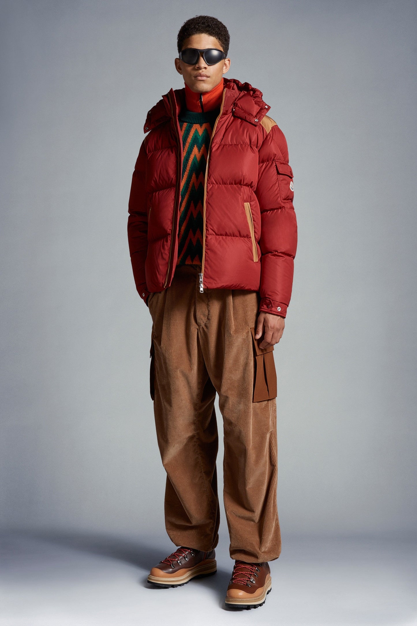 Moncler Kitinen Down Jacket In Red