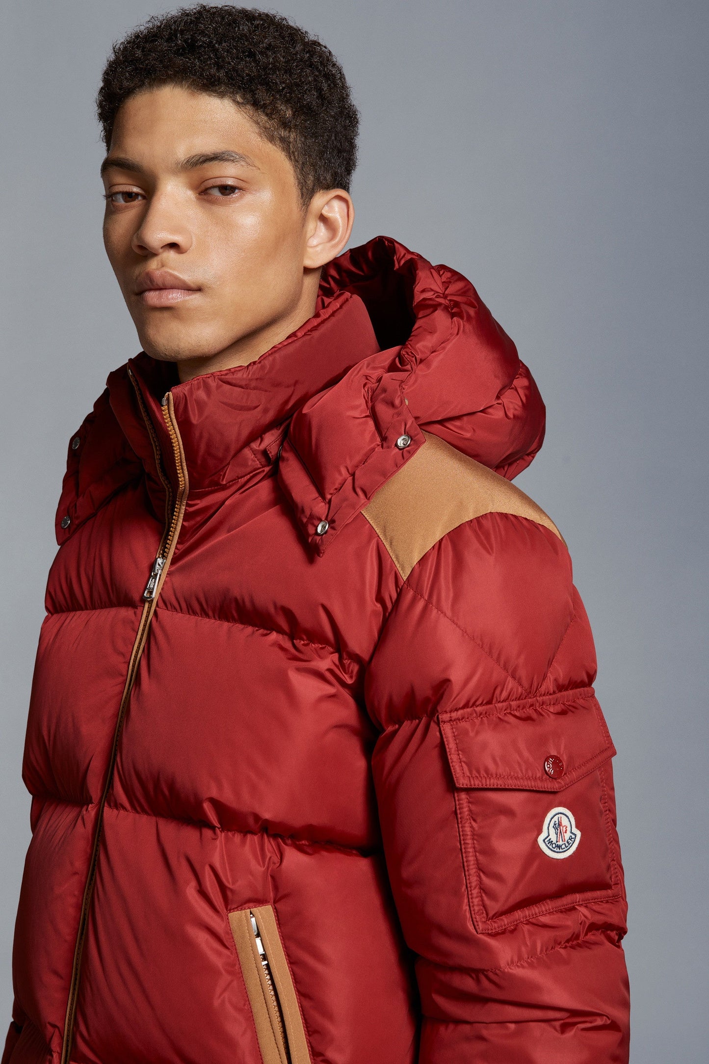 Moncler Kitinen Down Jacket In Red