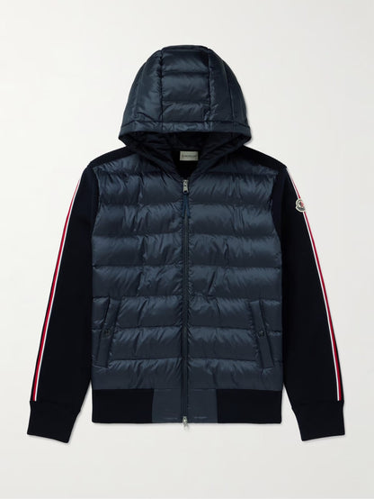 Moncler Tricot Wool Cardigan Navy