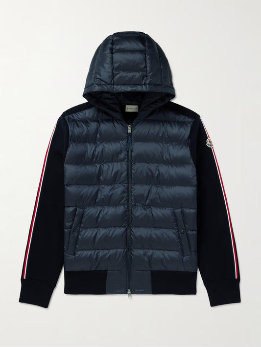 Moncler Tricot Wool Cardigan Navy