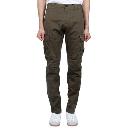 Cp Company 056A Stretch Sateen Cargo Pants In Ivy Green