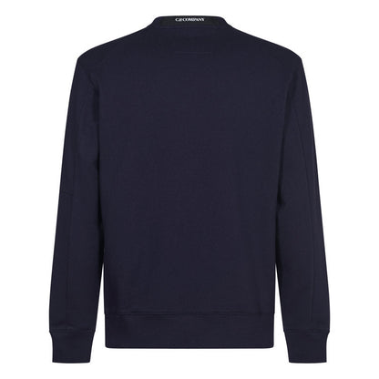Cp Company Diagonal Raised Lens Sweatshirt in Navy