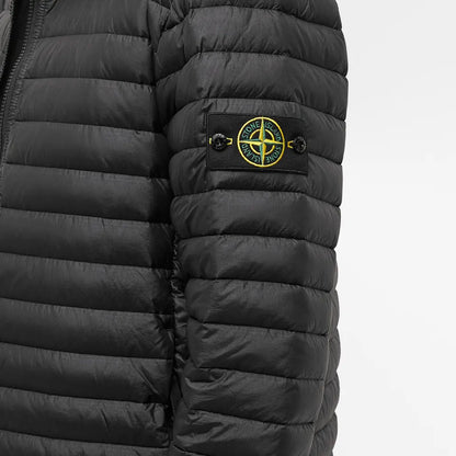 Stone Island Loom Woven Chambers R-Nylon Down Tc Packable Jacket In Black
