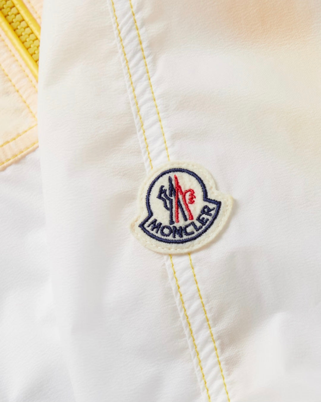 Moncler Doi Windbreaker In Yellow