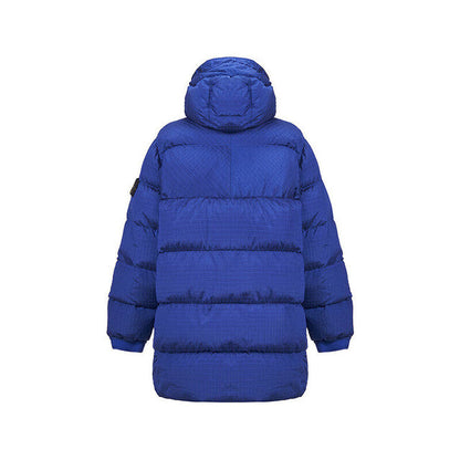 Stone Island Blouson Down Jacket In Royal Blue