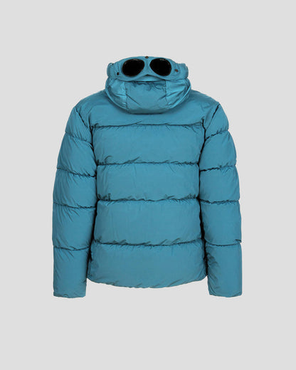 Cp Company Nycra-R Goggle Down Jacket Spruce Blue